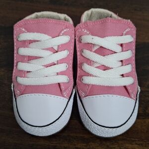 Pink Baby Chuck Taylor Converse Sneakers Size 2.